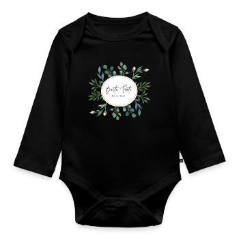 Beste Tante auf der Welt - Baby Bio-Langarm-Body - Schwarz - Vorne