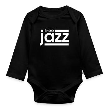 Jazz libre - Body Bébé bio manches longues - noir - Devant