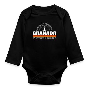 Grenade - Body Bébé bio manches longues - noir - Devant