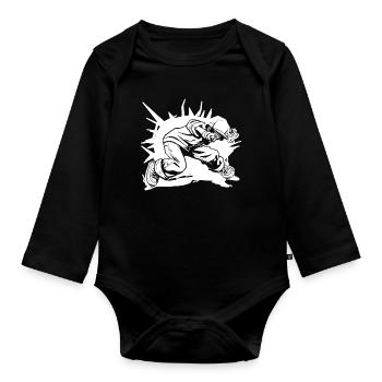 B-Boy - Baby Bio-Langarm-Body - Schwarz - Vorne