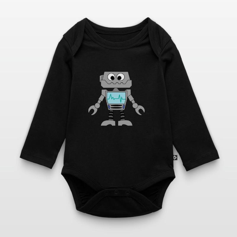 Robot Technology Computer Electronics Idée cadeau Body Bébé bio manches longues