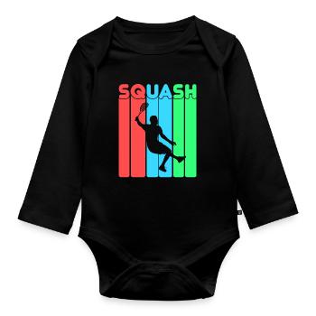 Squash - Baby Bio-Langarm-Body - Schwarz - Vorne