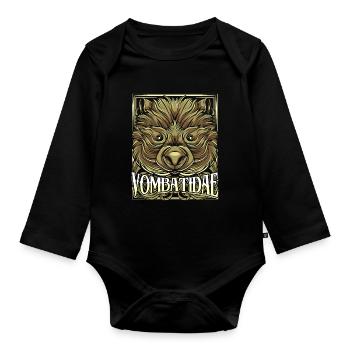Wombat - Baby Bio-Langarm-Body - Schwarz - Vorne