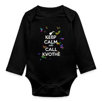 RUFEN SIE KVOTHE - Baby Bio-Langarm-Body - Schwarz - Vorne