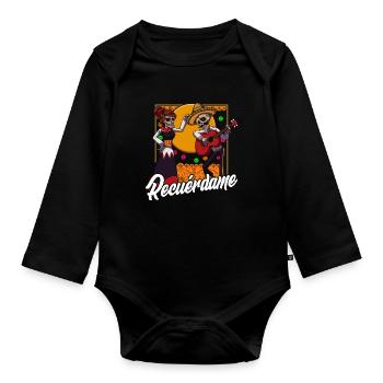 Tag Der Toten - Baby Bio-Langarm-Body - Schwarz - Vorne
