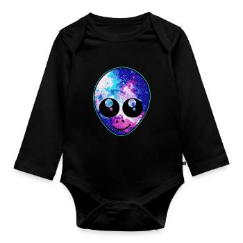 Aliens - Body Bébé bio manches longues - noir - Devant