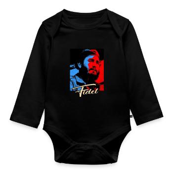 Communism - Organic Longsleeve Baby Bodysuit - black - Front