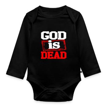Kommunismus Lenin Marx Klassenkampf Sozial - Baby Bio-Langarm-Body - Schwarz - Vorne
