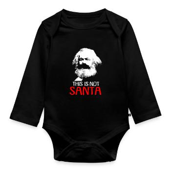 Communisme Lénine Marx Lutte des classes social - Body Bébé bio manches longues - noir - Devant