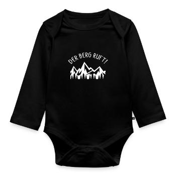 Wandern - Baby Bio-Langarm-Body - Schwarz - Vorne