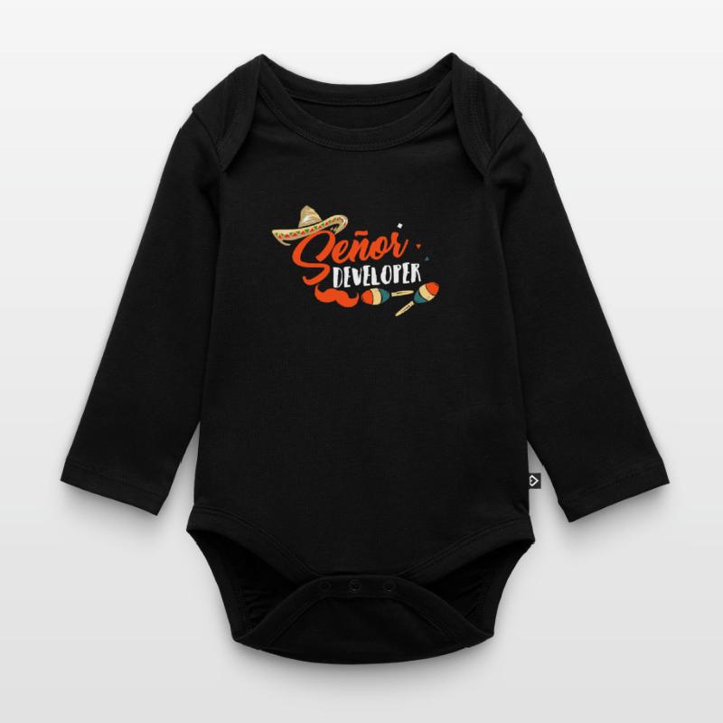 Programmierer Senior Developer Programmieren Baby Bio-Langarm-Body