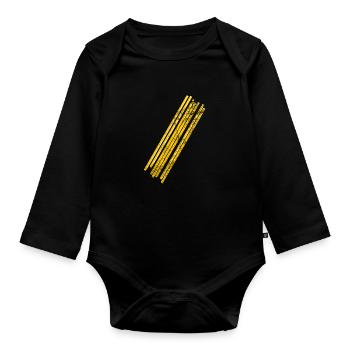 Spaghetti nouilles mangeur de pâtes amants cadeau - Body Bébé bio manches longues - noir - Devant