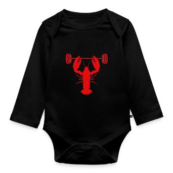 Hummer - Baby Bio-Langarm-Body - Schwarz - Vorne