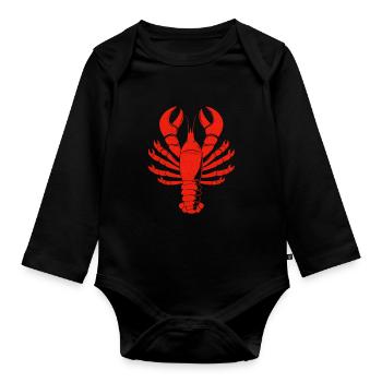 Hummer - Baby Bio-Langarm-Body - Schwarz - Vorne