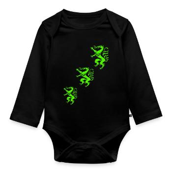 Steiermark - Baby Bio-Langarm-Body - Schwarz - Vorne