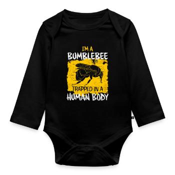 Hummel - Baby Bio-Langarm-Body - Schwarz - Vorne