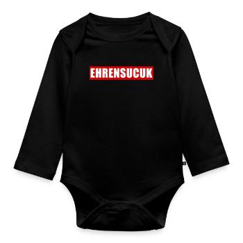 Ehrensucuk - Baby Bio-Langarm-Body - Schwarz - Vorne