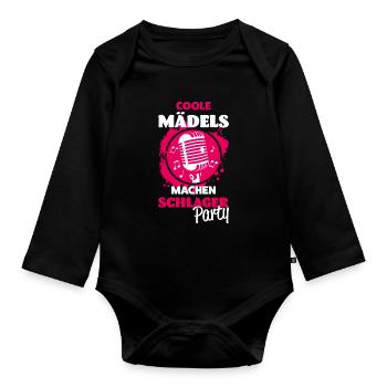 Les filles à succès - Body Bébé bio manches longues - noir - Devant