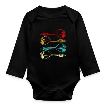 Dard - Body Bébé bio manches longues - noir - Devant