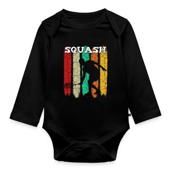 Squash - Baby Bio-Langarm-Body - Schwarz - Vorne