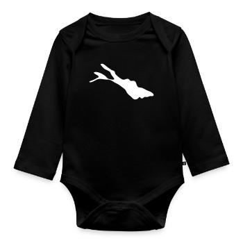 Bodensee - Baby Bio-Langarm-Body - Schwarz - Vorne