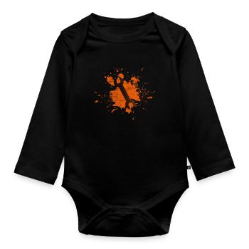 Handwerker Werkzeug - Baby Bio-Langarm-Body - Schwarz - Vorne