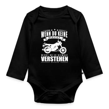 Wenn du keine Besitzt wirst du es nie Verstehen - Baby Bio-Langarm-Body - Schwarz - Vorne
