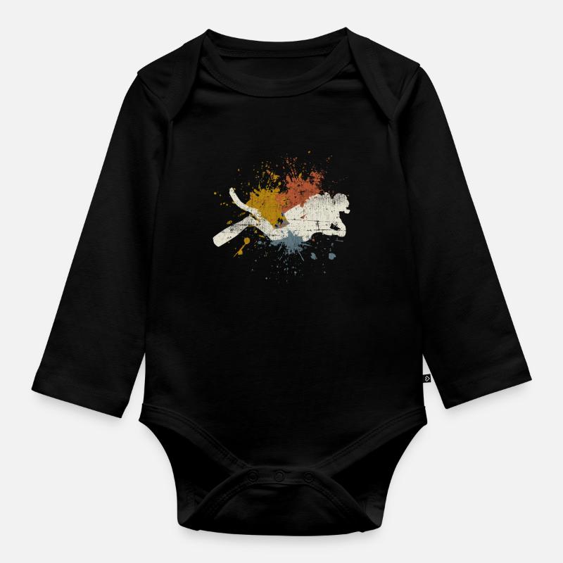 Tauchen - Baby Bio-Langarm-Body - Schwarz