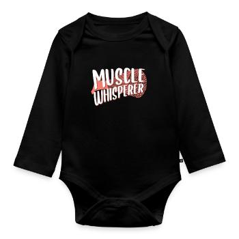 Physiotherapist - Organic Longsleeve Baby Bodysuit - black - Front