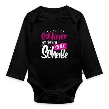 Concert Schlager - Body Bébé bio manches longues - noir - Devant