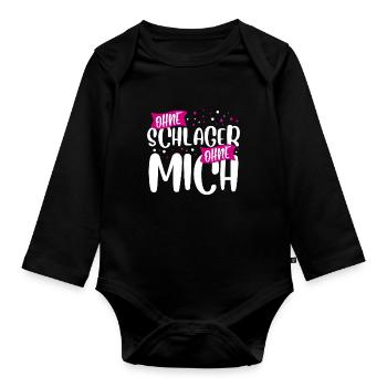 Schlager - Baby Bio-Langarm-Body - Schwarz - Vorne