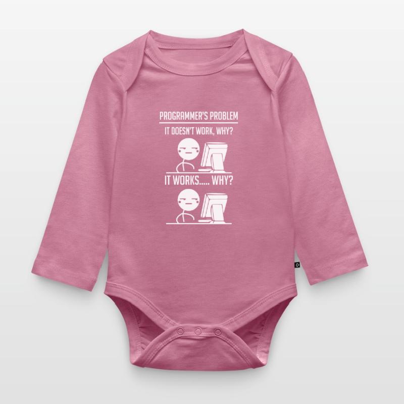 Programmierer Code Entwickler Baby Bio-Langarm-Body