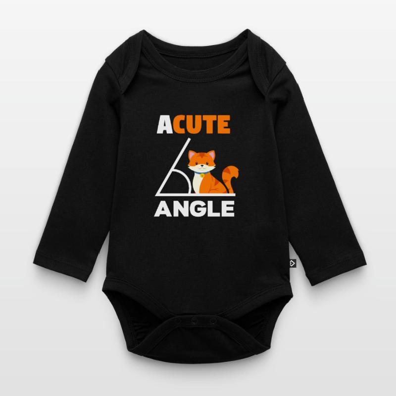 Cute angle cat math Math math teacher Organic Longsleeve Baby Bodysuit