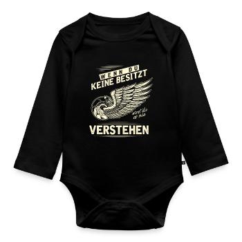 Wenn du keine Besitzt wirst du es nie verstehen - Baby Bio-Langarm-Body - Schwarz - Vorne