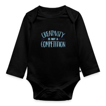 musicien - Body Bébé bio manches longues - noir - Devant