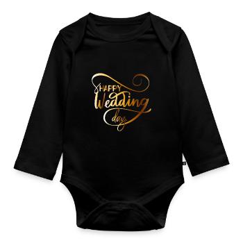 Wedding gifts | Wedding saying JGA | Shirt - Organic Longsleeve Baby Bodysuit - black - Front