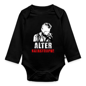Alter Katastrophe - Baby Bio-Langarm-Body - Schwarz - Vorne