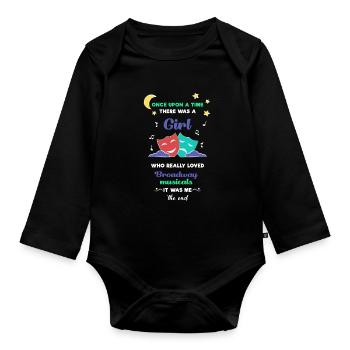 Broadway Musical Fan - Organic Longsleeve Baby Bodysuit - black - Front
