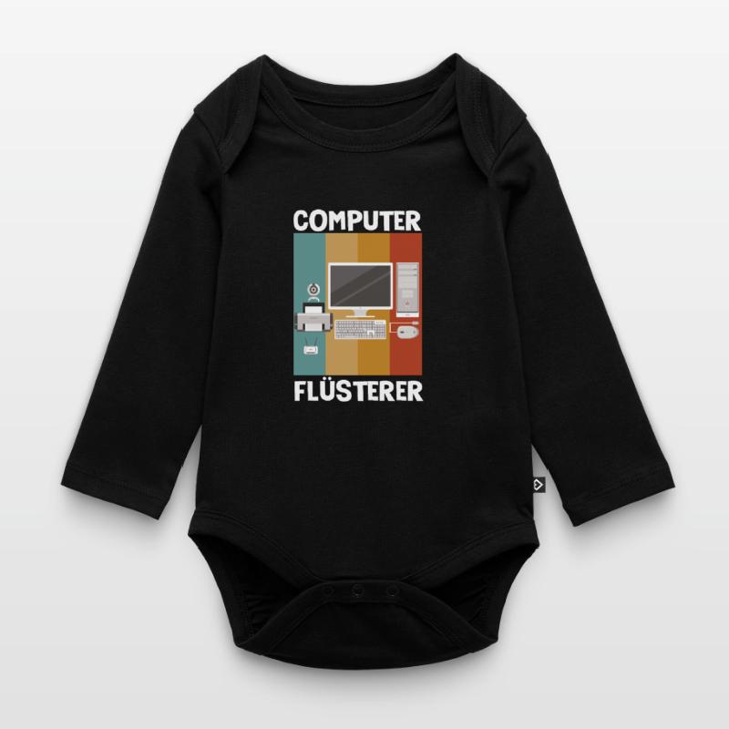 Computerflüsterer Geek Linux Baby Bio-Langarm-Body