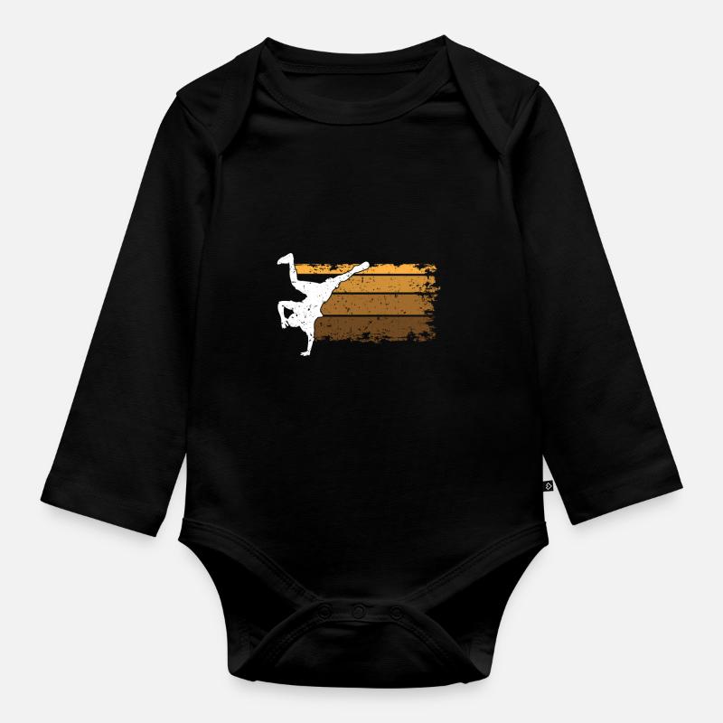 Enfants de breakdance - Body Bébé bio manches longues - noir
