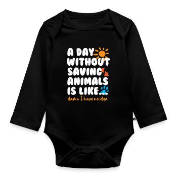 Veterinarian Veterinarian - Organic Longsleeve Baby Bodysuit - black - Front