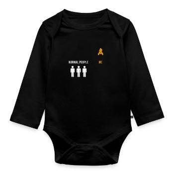 Conception de quad de motocross pour un pilote de quad - Body Bébé bio manches longues - noir - Devant
