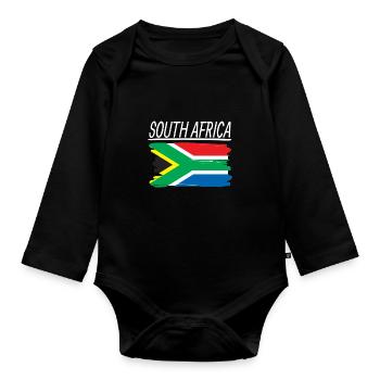 South Africa - Baby Bio-Langarm-Body - Schwarz - Vorne
