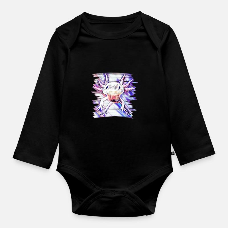 Axolotl - Body Bébé bio manches longues - noir