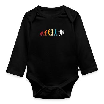Xylophon Evolution - Body Bébé bio manches longues - noir - Devant