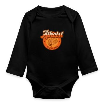 Pack de démarrage athée pour un athée - Body Bébé bio manches longues - noir - Devant