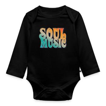 Soul Musique - Body Bébé bio manches longues - noir - Devant