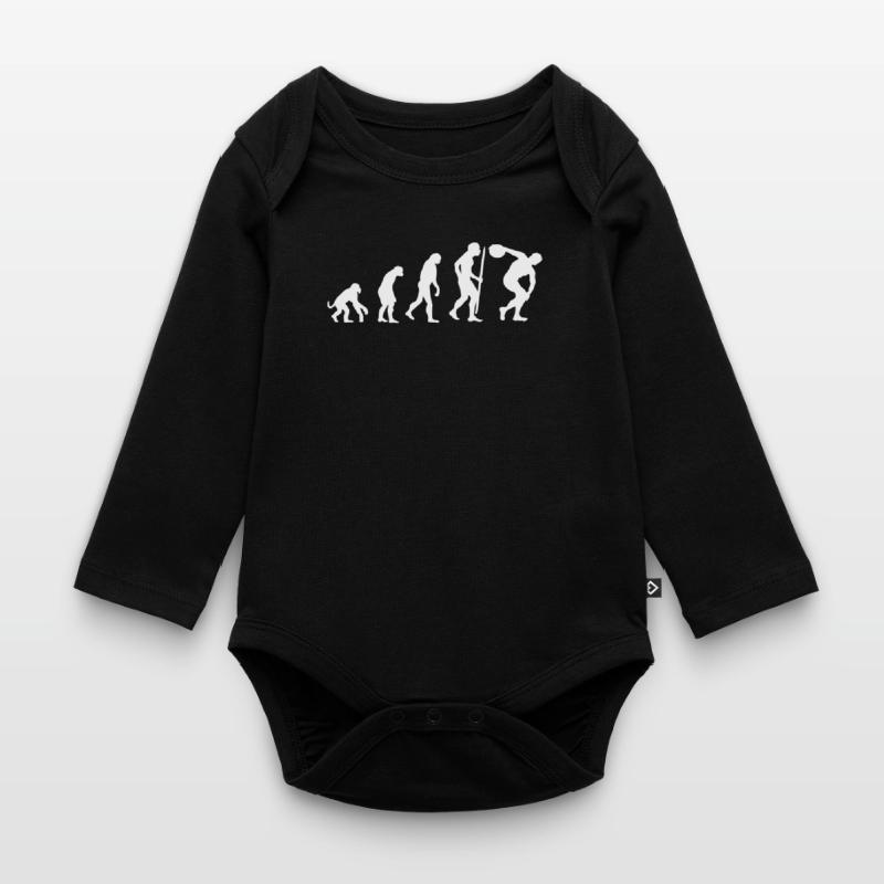 Evolution Diskuswurf Athlet Diskuswerfer Baby Bio-Langarm-Body