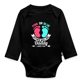 Montrer le genre de l’annonce du genre Reveal cadeau - Body Bébé bio manches longues - noir - Devant