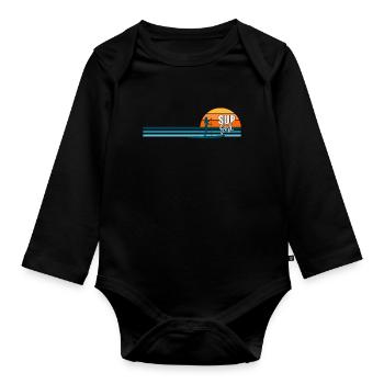 SUP Girl SUP Paddle Board - Body Bébé bio manches longues - noir - Devant
